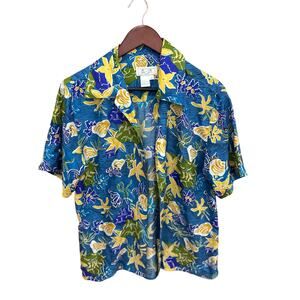 Vintage Hawaiian 100% Silk Shirt